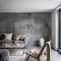 Olohuoneen valokuvatapetti betonikuviolla Concrete Wall 9415w