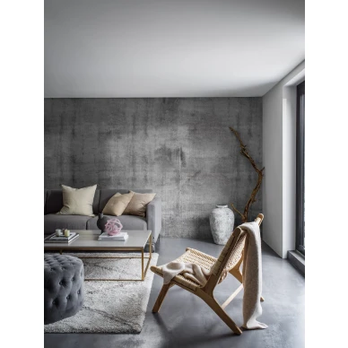 Olohuoneen valokuvatapetti betonikuviolla Concrete Wall 9415w kuva