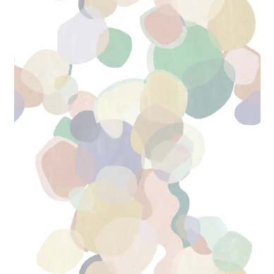 Caleidoscope pastellinvarinen graafinen tapetti Borastapeterilta 9412w koko kuvio kuva