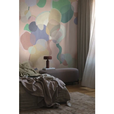 Leikkimielinen makuuhuoneen tapetti Caleidoscope 9411w Borastapeterilta kuva