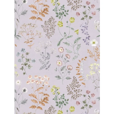 Botanica liila kukkatapetti Borastapeterilta 9408w koko kuvio image
