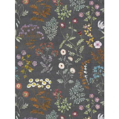 Botanica tumma kukkatapetti Borastapeterilta 9409w koko kuvio image