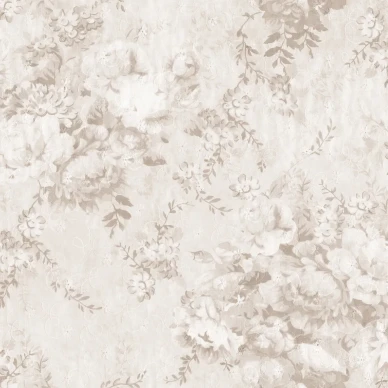 Blossom Mini beige kukkatapetti Borastapetilta 9406w image