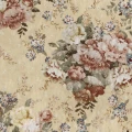 Vanhanaikainen keltainen kukkatapetti Blossom Mini 9404w Borastapeterilta