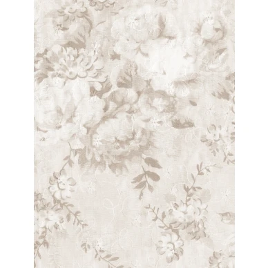 Romanttinen kukkatapetti Blossom II beigenvarisena 9403w Borastapeterilta kuva