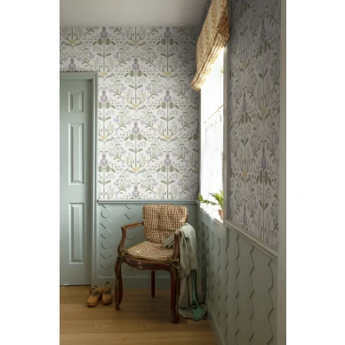 Liila kukkatapetti Till Carl Sandbergilta S10154 image