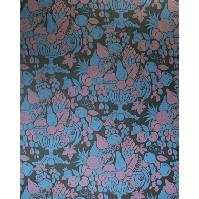 Runsaskuvioinen retrotapetti Hedelmamalja 70096 Pihlgren ja Ritolalta kuva