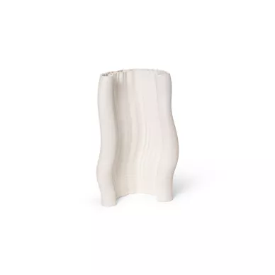 Valkoinen maljakko Moire 1104266244 Ferm Livingilta kuva