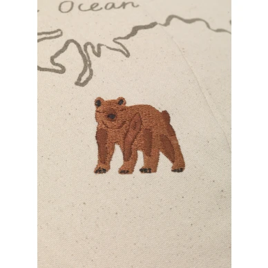 Rahi elainkuvillla lastenhuoneeseen Ferm Livingilta The World Pouf 1104266498 kuva