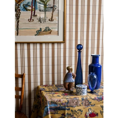 Ruskea raitatapetti The Guards Tent 31 62 Langelid von Bromssenilta image