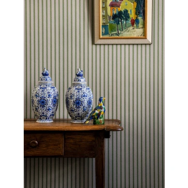 Vanhanaikainen raitatapetti Stitched Stripe 29 55 Langelid von Bromssenilta image