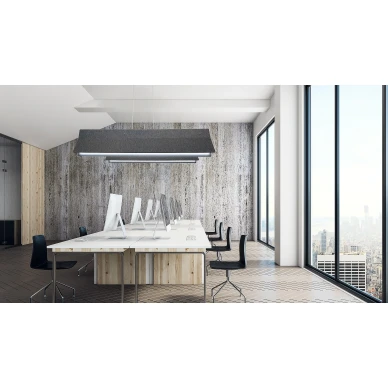 Kokoushuoneen akustiikkavalaisin tummanharmaa Acoustic Line Valaisin Gronlundilta v2 image