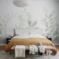 Makuuhuoneen tapetti lehtikuviolla Grow R18636 Rebel Wallsilta