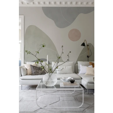 Rauhallinen tapetti olohuoneeseen Rebel Wallsilta Terrain R18635 kuva