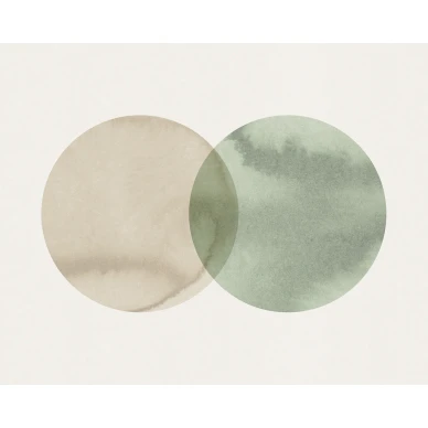 Eclipse beige vihrea graafinen tapetti Rebel Wallsilta R18331 koko kuvio image