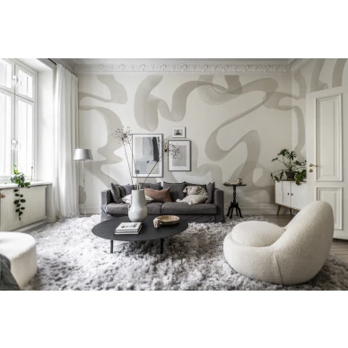 R18633 Waves Beige Rebel Walls image2 image