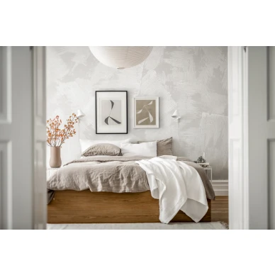 Harmaa makuuhuoneen tapetti Brush Rebel Wallsilta R18321 image