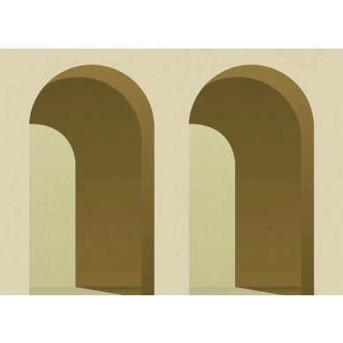 Arch sahraminkeltainen kuvatapetti Rebel Wallsilta R18631 koko kuvio kuva