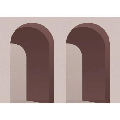 Arch vaaleanpunainen kaaritapetti Rebel Wallsilta R18619 koko kuvio kuva