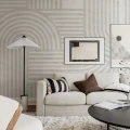 Harmaa graafinen tapetti Rebel Wallsilta Twine R18625