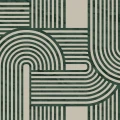 Twine vihrea graafinen tapetti Rebel Wallsilta R18623