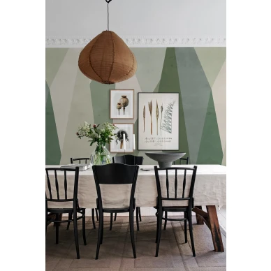 Vihrea keittiotapetti Chrystal R18608 Rebel Wallsilta image