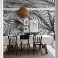 Graafinen mustavalkoinen tapetti Opulence Lines R18597 Rebel Wallsilta