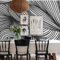 Mustavalkoinen tapetti Opulence Lines R18597 Rebel Wallsilta