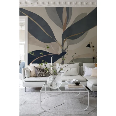 Olohuoneen tapetti suurella kuviolla Rebel Wallsilta Ruby R18391 kuva