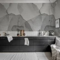 Akvarellitapetti keittioon Rebel Wallsilta Petals R18589