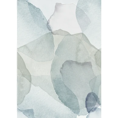 Petals taivaansininen abstrakti kuvatapetti Rebel Wallsilta R18587 koko kuvio image