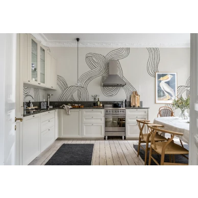 Graafinen raidallinen tapetti Rebel Wallsilta Stripes R18422 kuva