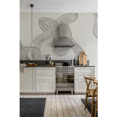 Keittiotapetti Stripes R18422 Rebel Wallsilta kuva