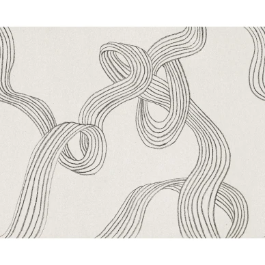 Stripes grafiitinharmaa leikkimielinen graafinen tapetti Rebel Wallsilta R18422 koko kuvio kuva