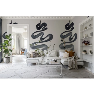 Ilmava kuvatapetti huutomerkkina seinalla Stroke Rebel Wallsilta R18411 image