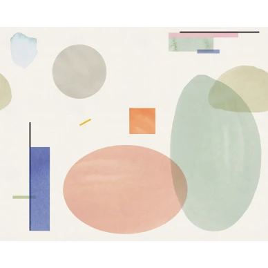 Geometry pastellinvarinen geometrinen tapetti Rebel Wallsilta R18361 koko kuvio kuva