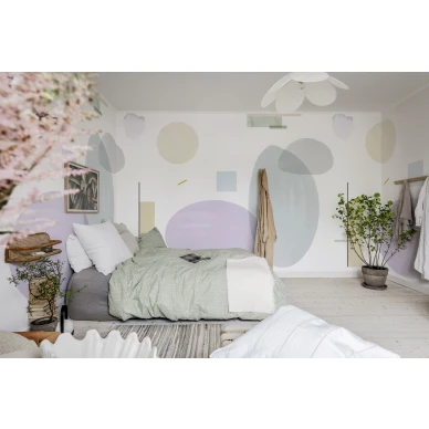 Leikkimielinen geometrinen tapetti Rebel Wallsilta Geometry R18362 kuva