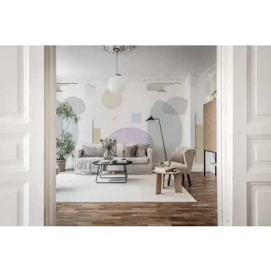 Olohuoneen geometrinen kuvatapetti Rebel Wallsilta Geometry R18362 kuva