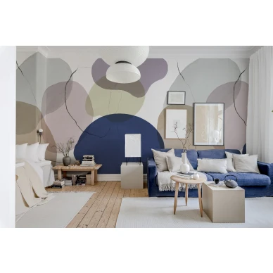 Geometrinen monivarinen kuvatapetti Rebel Wallsilta Floating R18342 image