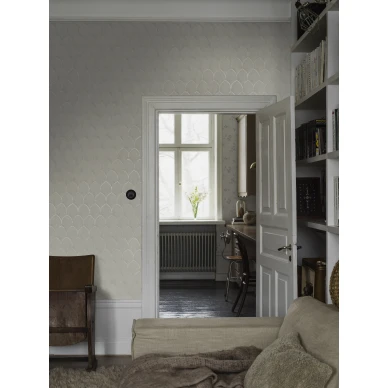 Valkoinen tapetti Borasilta Golden Arches 4274 image