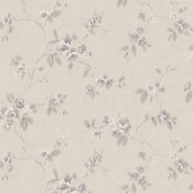 Vintage Rose liila kukkatapetti Borastapeterilta 4256 kuva