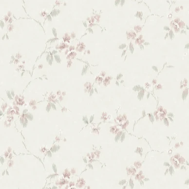 Vintage Rose roosa kukkatapetti Borastapeterilta 4257 kuva