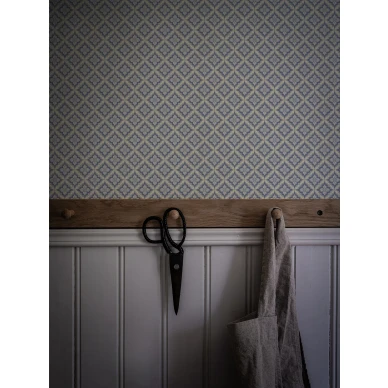 Klassinen vinoruudullinen tapetti Durolta Ingrid 516 04 kuva