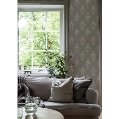 Harmaa olohuoneentapetit medaljonkikuviolla Edsbyn 518 01 Durolta image