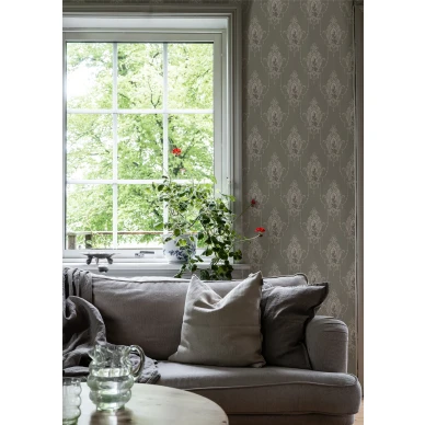 Vanhanaikainen vihrea tapetti Edsbyn 518 03 Durolta image