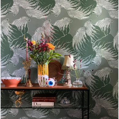 Balance vihrea aaltotapetti Studio Lisa Bengtssonilta 1421 image