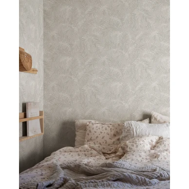 Olohuoneen tapetti Sandbergilta harmaa Idun S10207 kuva