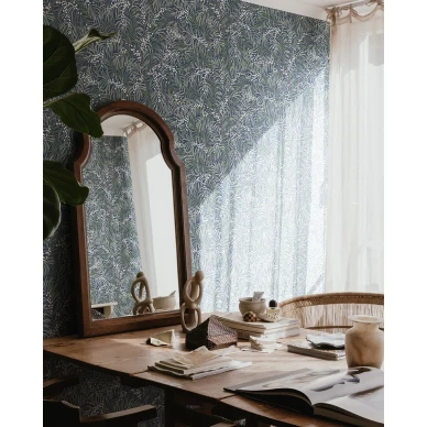 Sininen keittiotapetti Idun S10208 Sandbergilta kuva