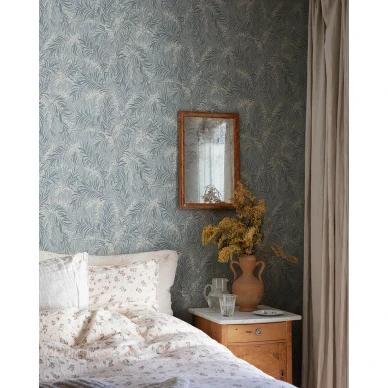 Sininen makuuhuoneen tapetti Idun Sandbergilta S10226 kuva