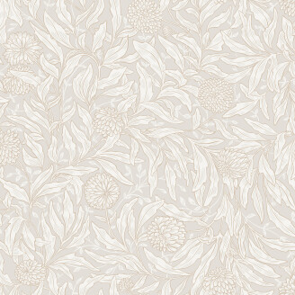 Olof beige kukkatapetti Sandbergilta S10203 image